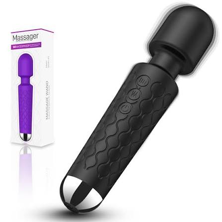 A1🔋 Handheld Electric Back Massager 💆‍♂️ – 8 Speeds ⚡ | 20 Modes 🔄 – Rechargeable 🔄 & Waterproof 💧 & Quiet 🤫 – Deep Tissue Neck & Back Massager 🖤 (Black) DIFFERENT DISCRIPTION LIKE THIS IN ENGLISH WRITING